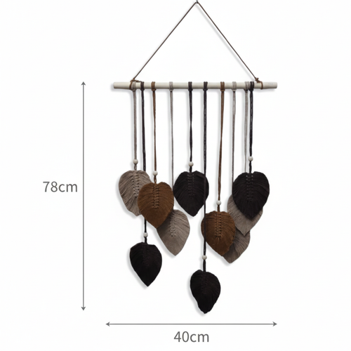 Apanhador de Sonhos: Folhas em Macramé