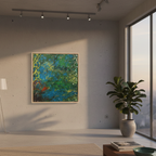 Pintura Fluida: Jardim Submerso de Gaia