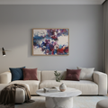 Pintura Fluida: Ecos da Nebulosa Carmim