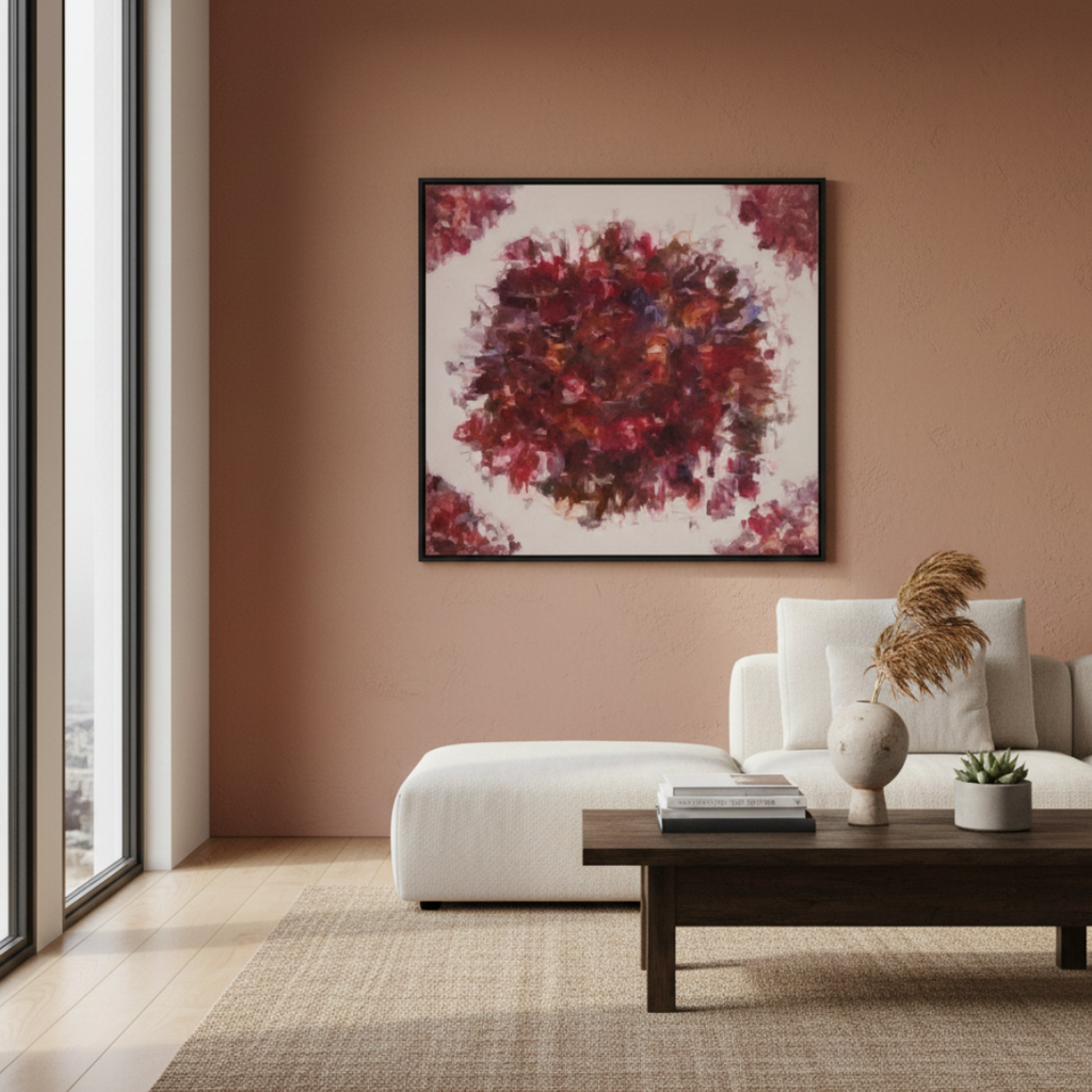 Pintura Fluida: Ritual de Hibiscus