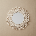 Espelho Mandala de Cristal — A Geometria do Infinito