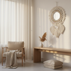 Espelho Guardião de Sonhos — A Essência Boho-Luxo