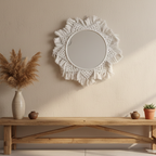 Espelho Pétala de Inverno — A Geometria do Aconchego