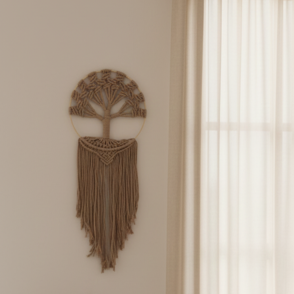 Árvore da Vida em Macramé — Raízes da Alma