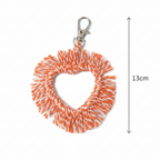 Porta-Chaves: Coração de Coral