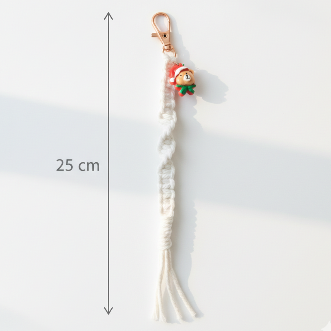 Porta-Chaves: Snow Teddy