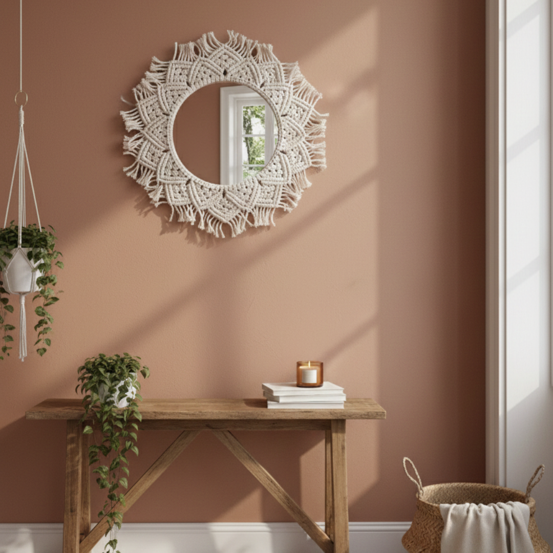 Espelho Mandala de Cristal — A Geometria do Infinito