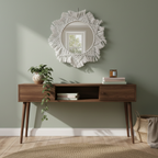 Espelho Pétala de Inverno — A Geometria do Aconchego