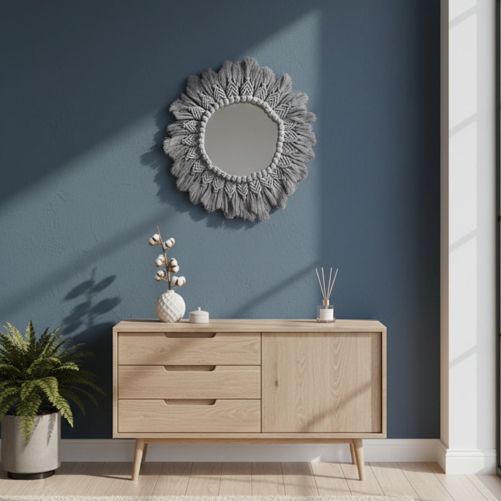 Espelho Eclipse — A Elegância do Contraste