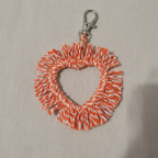 Porta-Chaves: Coração de Coral