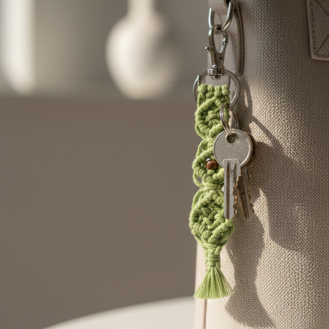 Porta-Chaves: Trevo de Madeira