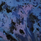 Pintura Fluida: Silêncio em Tons de Azul