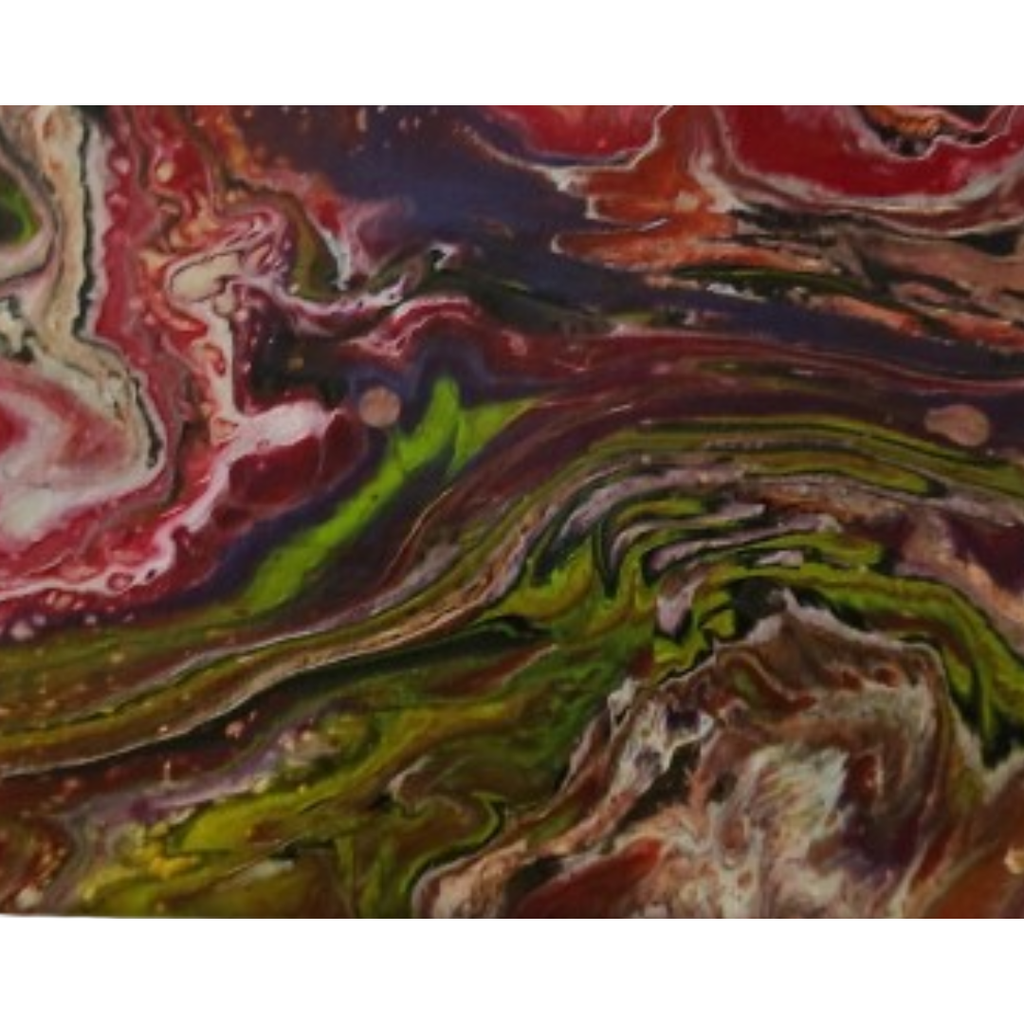 Pintura Fluida: Eclipse de Rosas