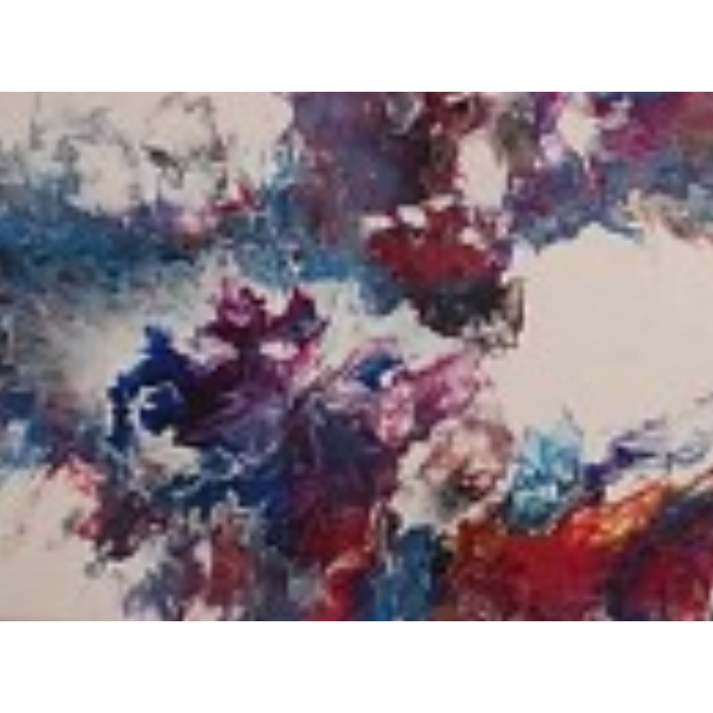 Pintura Fluida: Ecos da Nebulosa Carmim