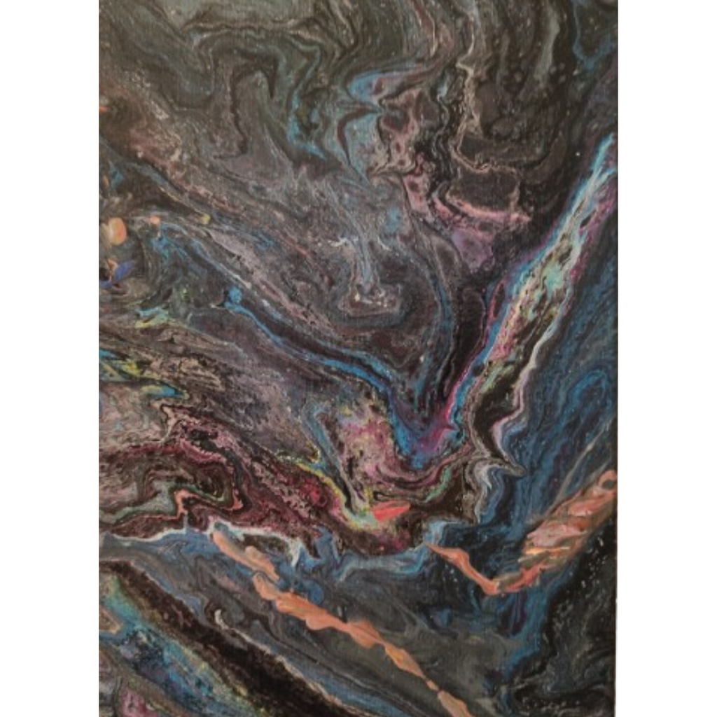 Pintura Fluida: Mármore Cósmico